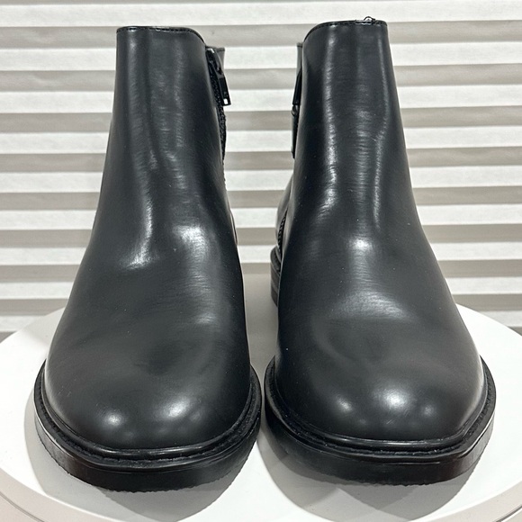 👞 KENNETH COLE REACTION 👞 Range Buckle Black Boot Size: 8.5 - Picture 5 of 13